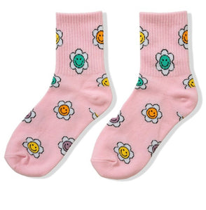 Flower Socks-Pink