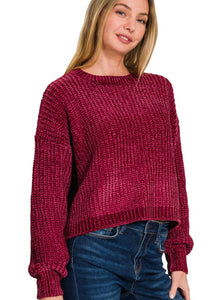 Heather Sweater-Red