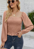 Ellis Top-Apricot Pink