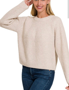 Heather Sweater- Beige