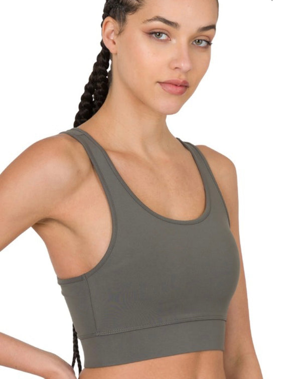 Bree Sports Bra-Grey