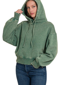 Stay Cozy Sweatshirt-Dark Green