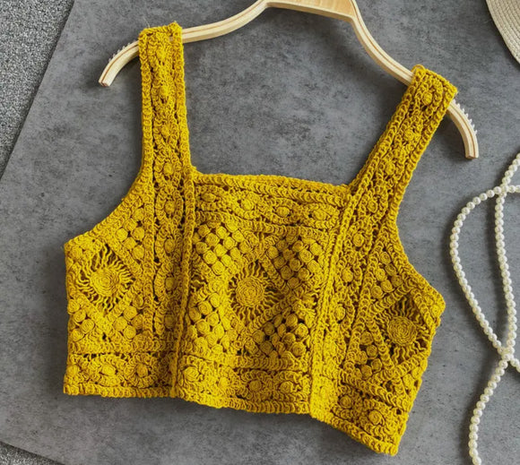 Crochet Cami-Yellow