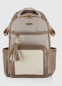 Itzy Ritzy Vanilla Latte Boss Plus Backpack Diaper Bag