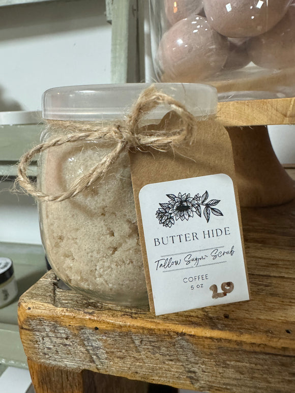 Butter Hide Tallow Sugar Scrub