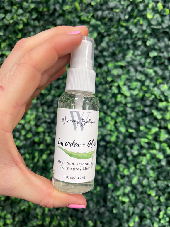 Wiseman’s Boutique Lavender + Aloe After Sun, Hydrating Body Spray Mist